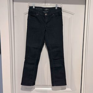 LOFT dark wash crop jeans